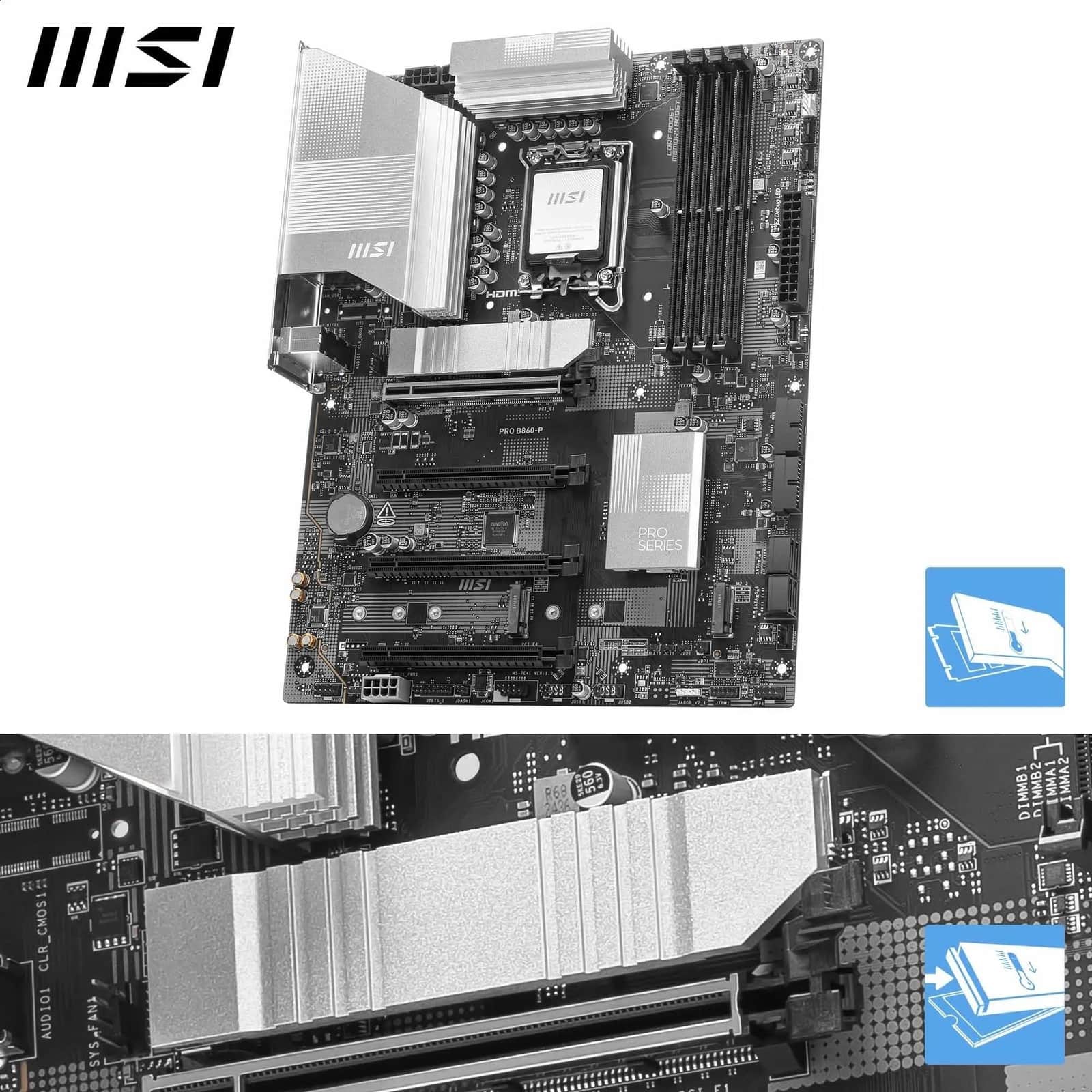 MSI PRO B860 P WIFI Gaming Desktop Motherboard - Best Buy