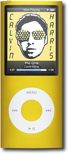 Front Standard. iPod® - Refurbished nano 16GB* MP3 Player - Yellow.