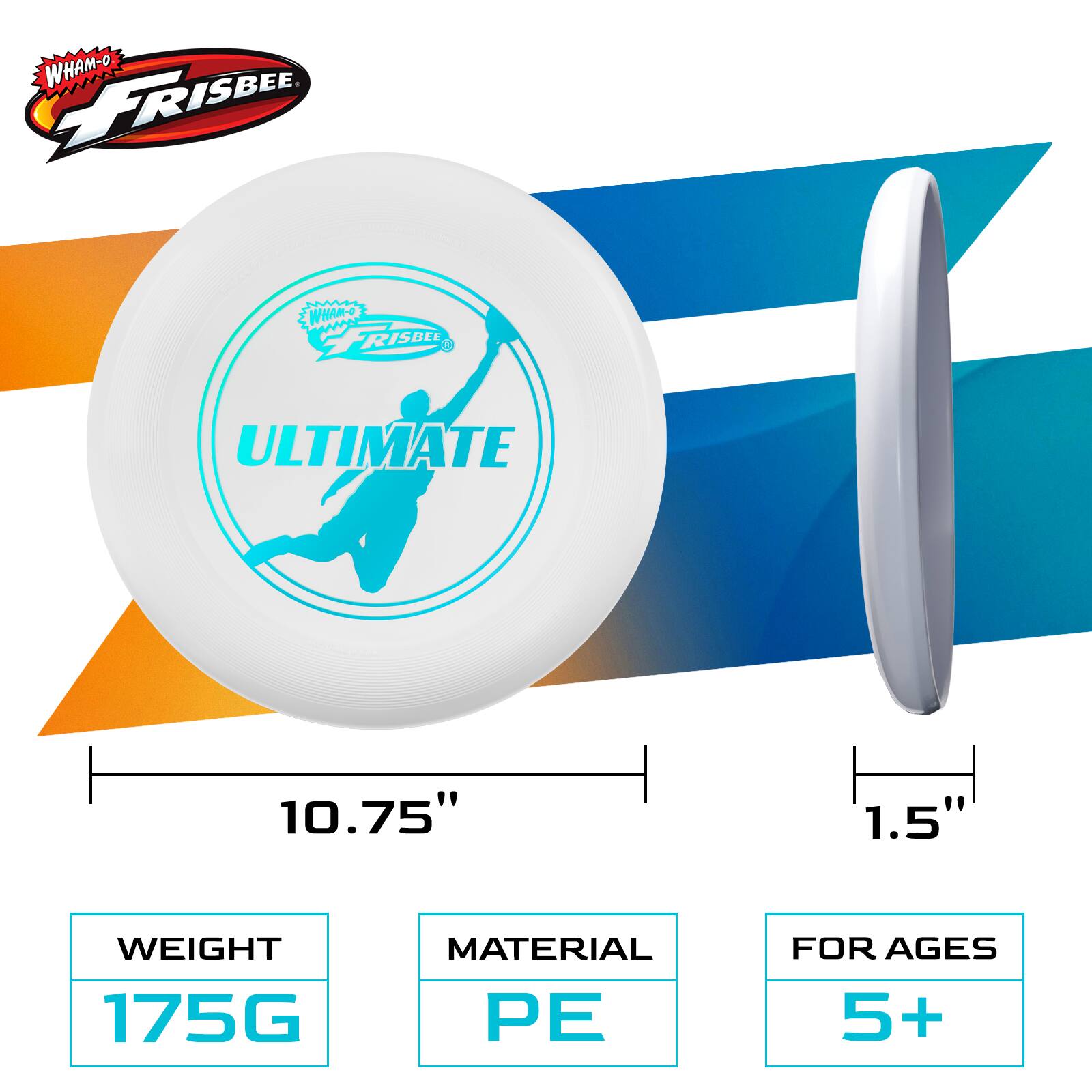 Wham O Frisbee Ultimate 175g Professional Training Disc for Competition ...