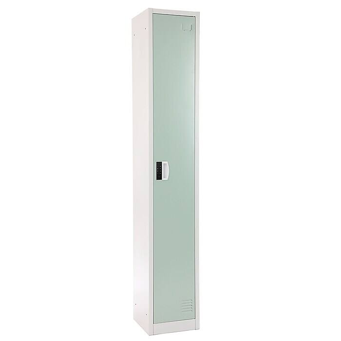 Alt View 4. AdirOffice - Storage Locker 629-Series 72" H 1-Tier Steel 2-Shelf Locker with Digital Lock - Misty Green.