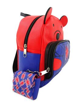 Marvel - Spider-Man Bear 10 Inch Pleather Backpack w/ Coin Purse - Red