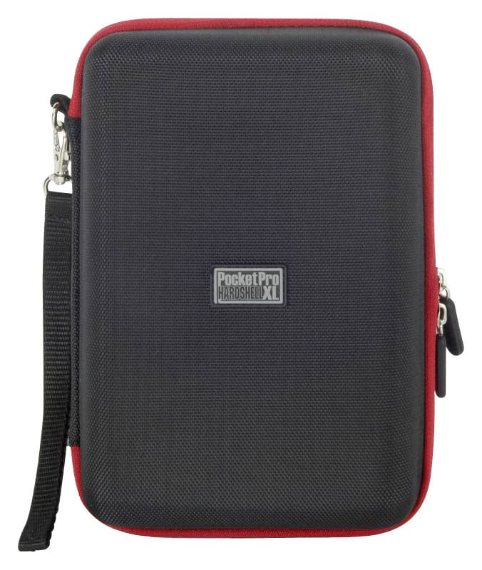 Front. Digital Treasures - PocketPro Hard Shell XL Case for Most 7" Tablets - Black/Red.