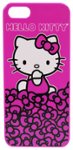 Front Standard. Hello Kitty - Polycarbonate Cover for Apple® iPhone® 5 - Pink/White/Black.