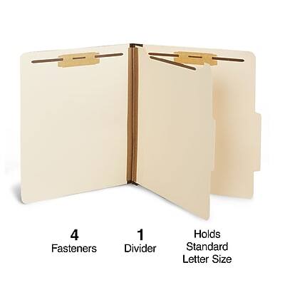 4 Fasteners  
1 Divider  
Holds Standard Letter Size
