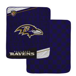 Pegasus - Baltimore Ravens 60" x 70" Diagonal Ghost Checkered Double-Sided Blanket - Multicolor