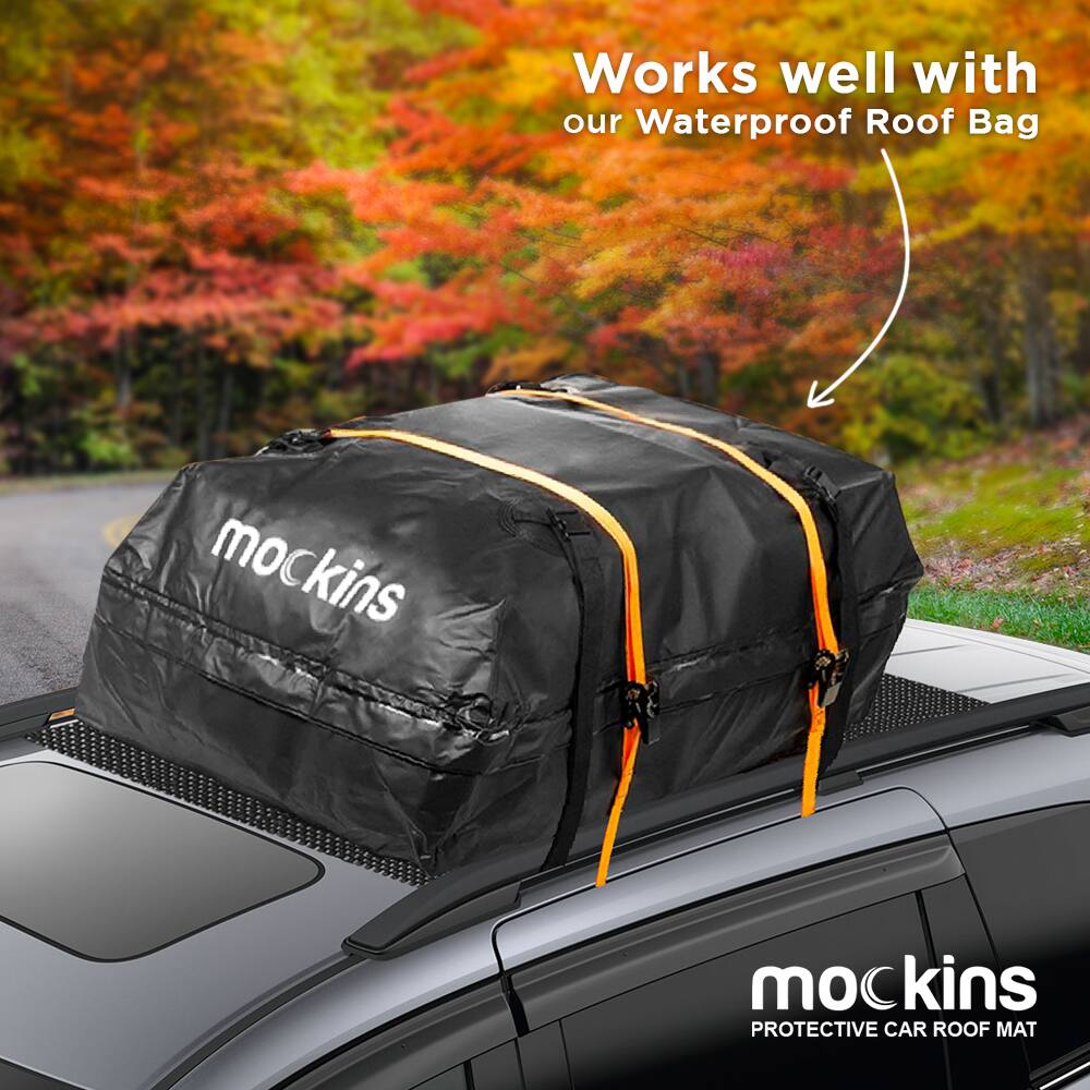 Works well with our Waterproof Roof Bag  
mockins  
PROTECTIVE CAR ROOF MAT