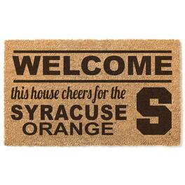 Jardine - Syracuse Orange 18" x 30" Welcome Doormat - Brown