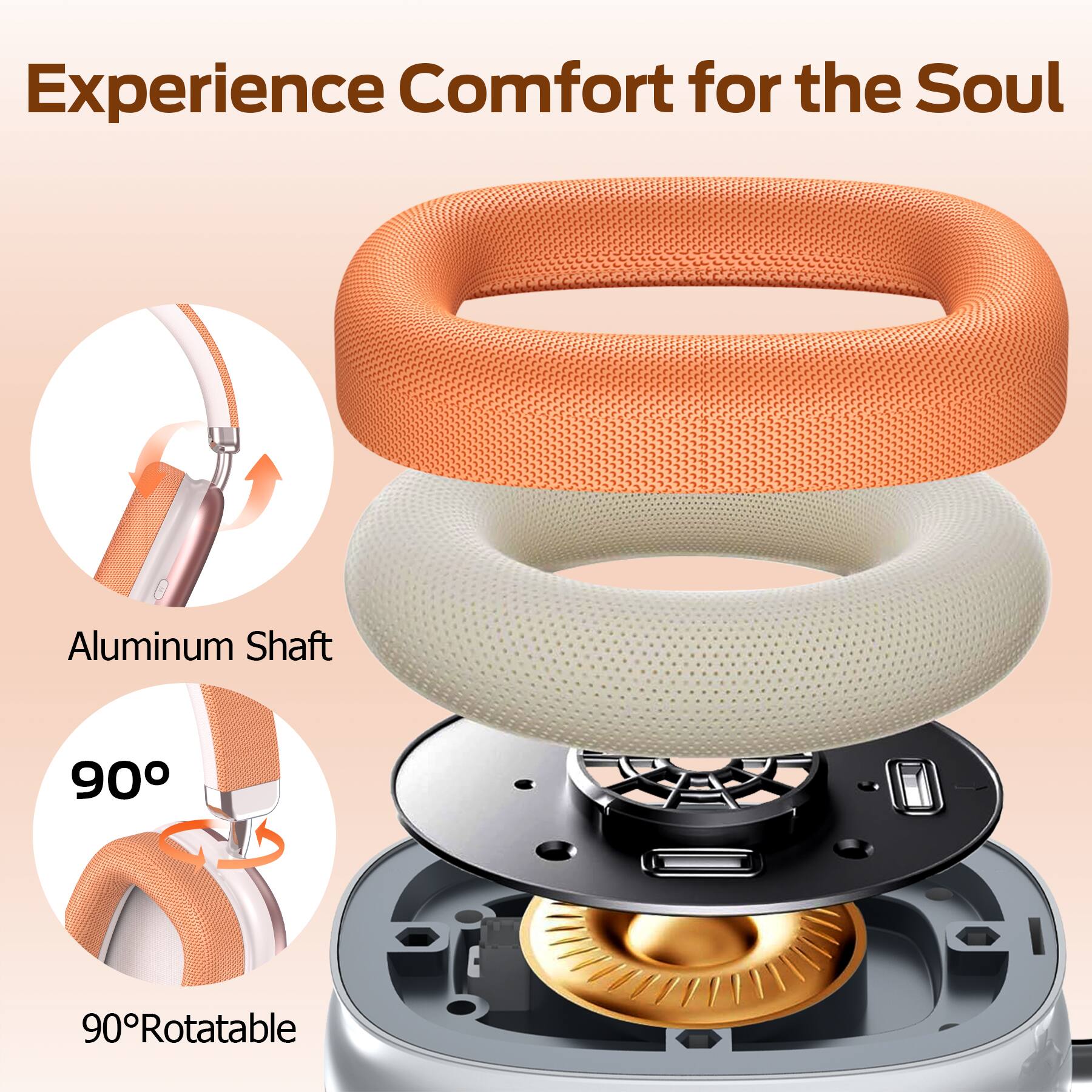 Experience Comfort for the Soul

Aluminum Shaft

90°

90° Rotatable