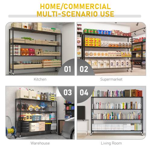 HOME/COMMERCIAL MULTI-SCENARIO USE

01 Kitchen  
02 Supermarket  
03 Warehouse  
04 Living Room