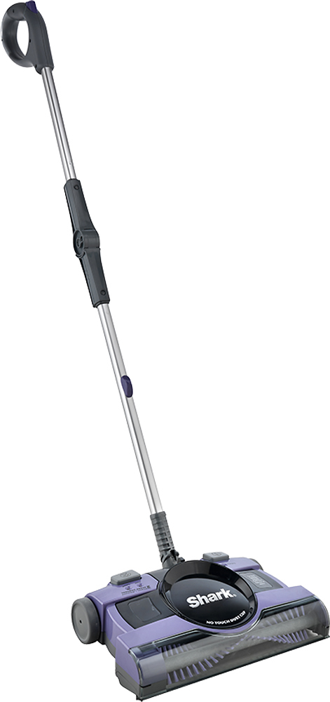 Angle View: Shark - Cordless Floor and Carpet Sweeper - Purple
