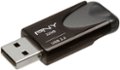 Alt View Zoom 11. PNY - 32GB Turbo Attache 4 USB 3.0 Flash Drive - Black.