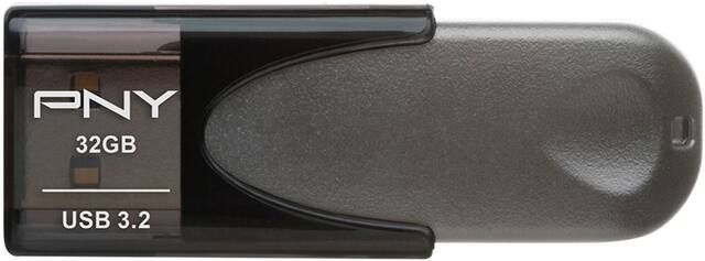 PNY - Elite Turbo Attache 4 32GB USB 3.2 Flash Drive - Gray