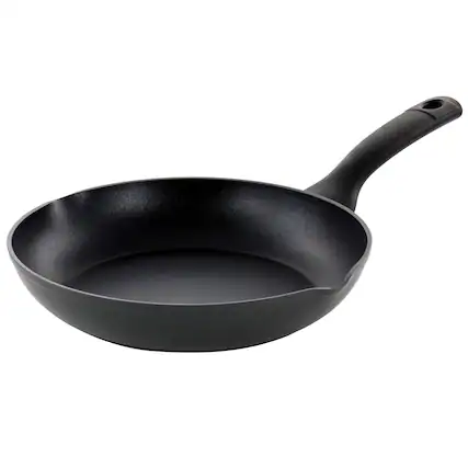 Front. Oster - Oster Kingsway 9.5 Inch Aluminum Nonstick Frying Pan in Black - Black.
