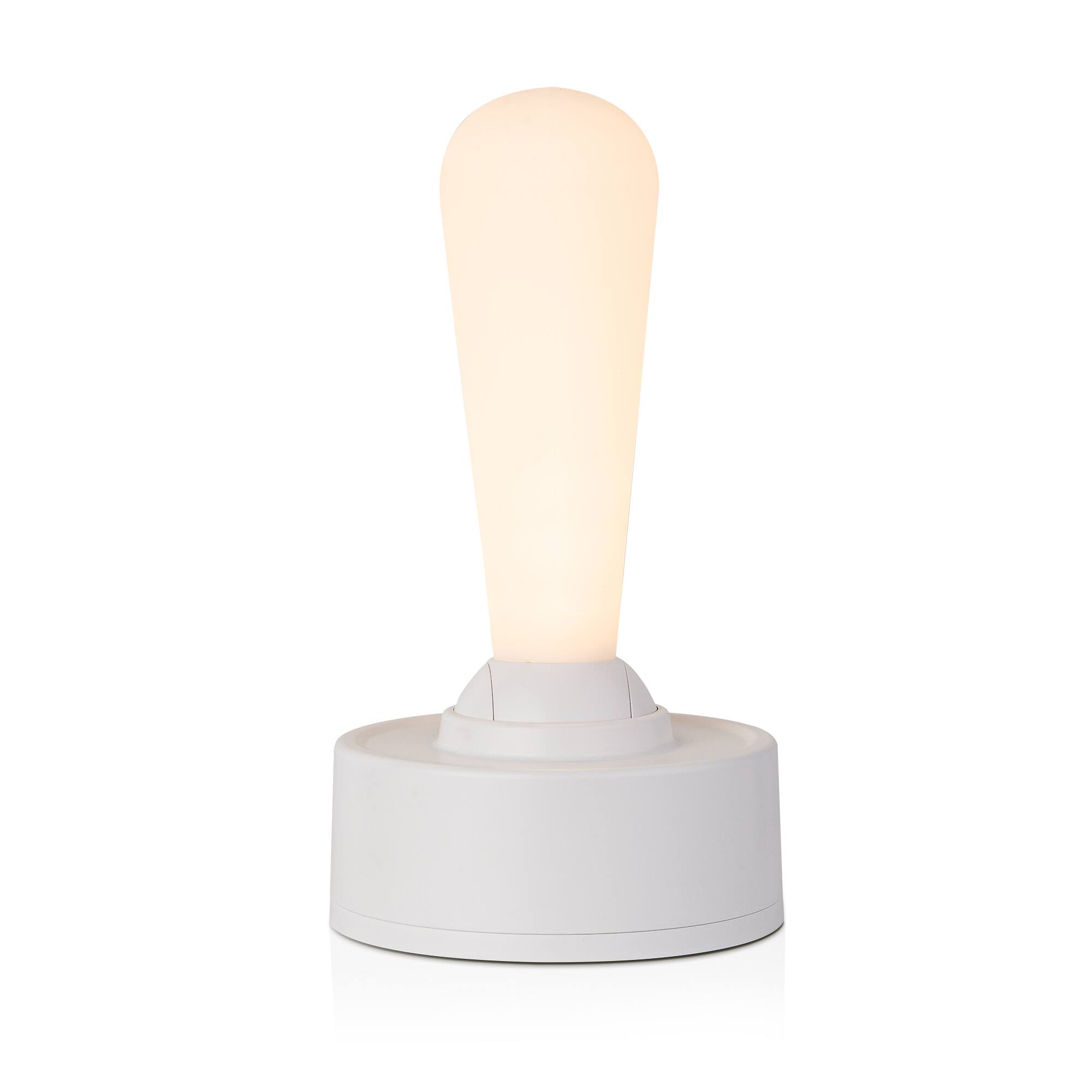 Back. Lamp Depot - Dimmable Modern Toggle Lamp - White.