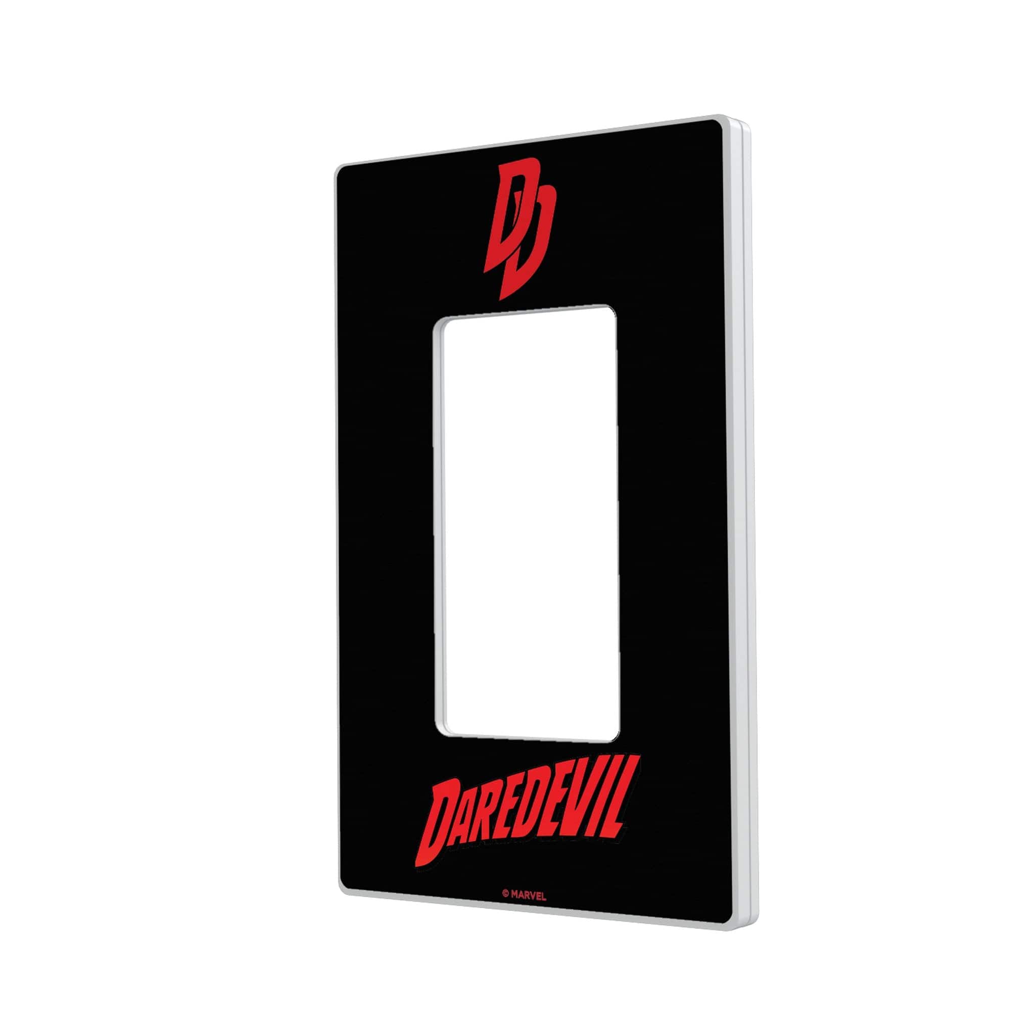 Keyscaper - Marvel Badge Hidden-Screw Light Switch Plate - Single Rocker - Daredevil