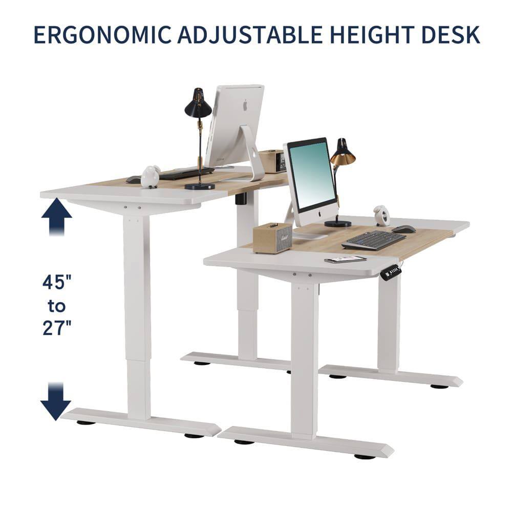 ERGONOMIC ADJUSTABLE HEIGHT DESK  
45" to 27"