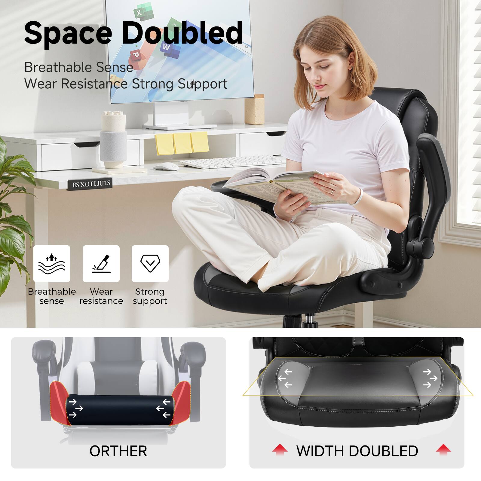 Space Doubled, Breathable Sense, Wear Resistance, Strong Support, ES NOTIJUTS, Breathable, Wear, Strong, sense, resistance, support, ORTHER, WIDTH DOUBLED