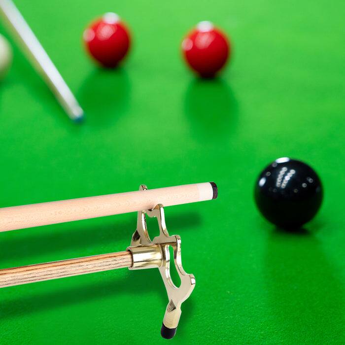 Alt View 2. GSE Games & Sports Expert - Billiard Pool Cue Stick Brass Metal Screw-on Bridge Head, Portable Billiards Bridge Head - Golden.