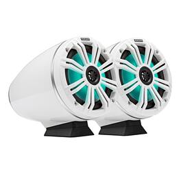 KICKER - KMFC65 Flat-Mount Marine Can Speakers - Pair - White