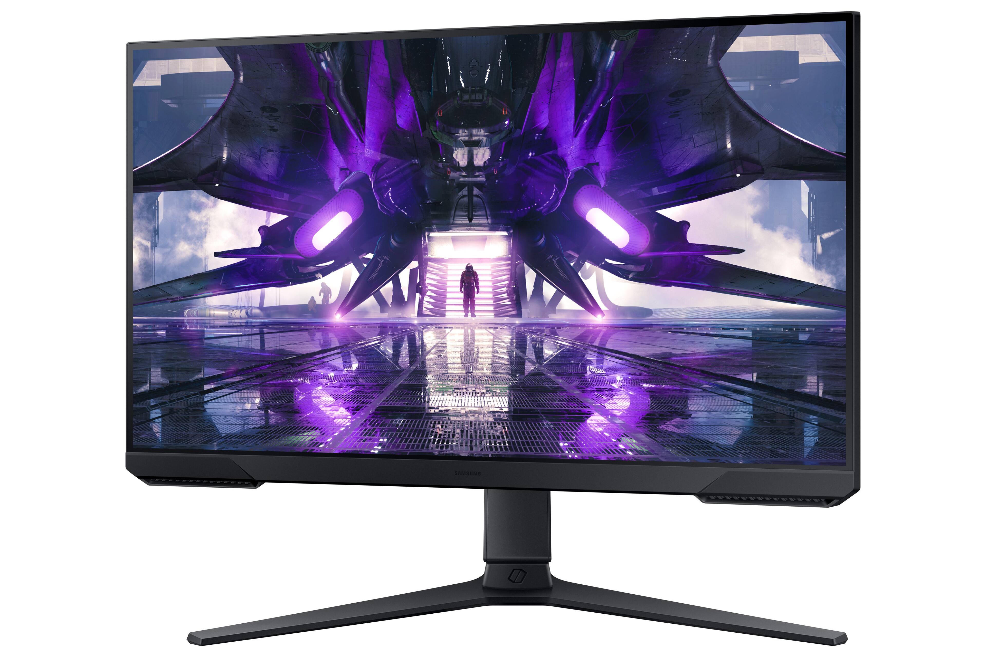 Alt View 24. Samsung - Odyssey G3 24"  FHD FreeSync Premium 144Hz, 1ms Gaming Monitor (DisplayPort, HDMI) - Black.