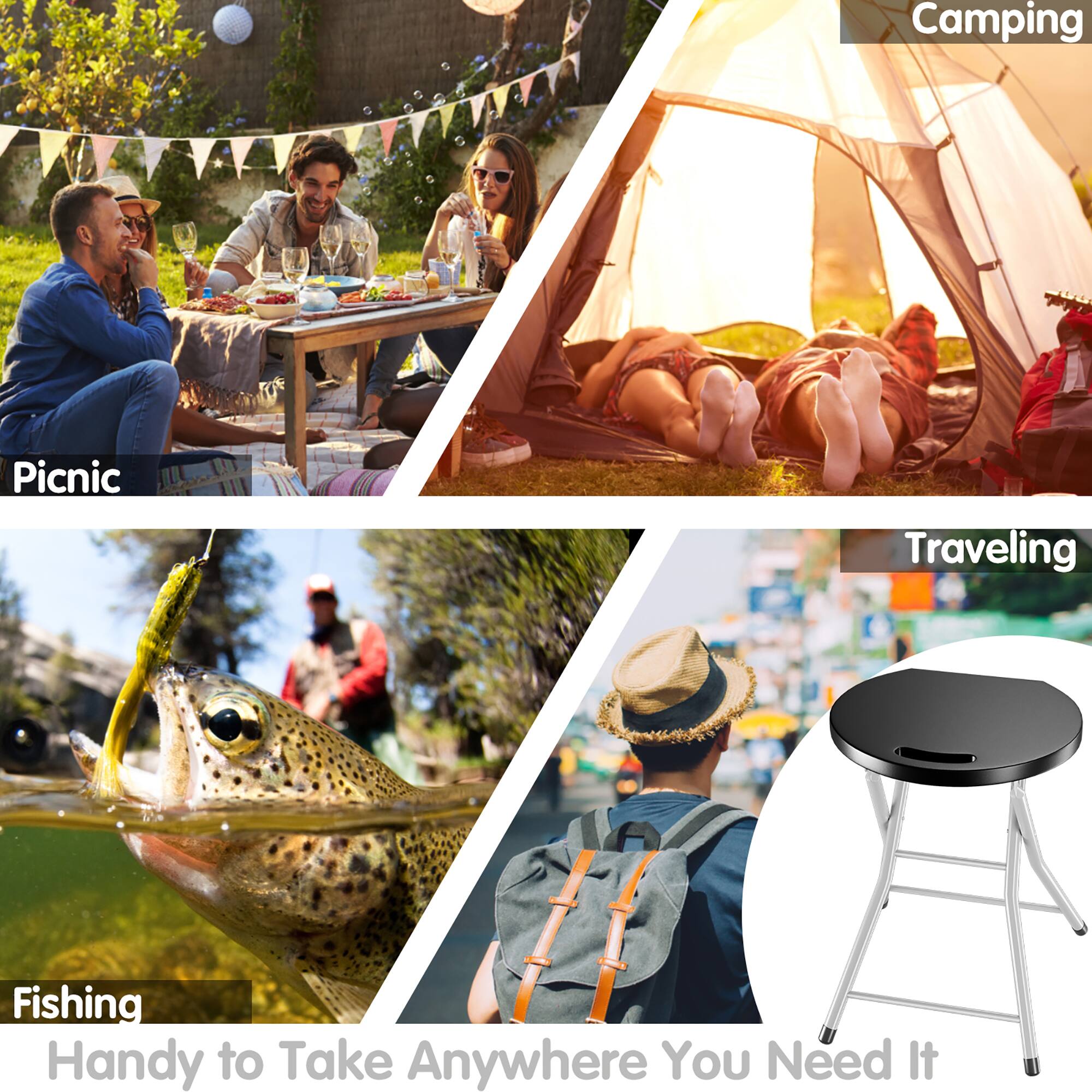 - Picnic
- Camping
- Fishing
- Traveling
- Handy to Take Anywhere You Need It