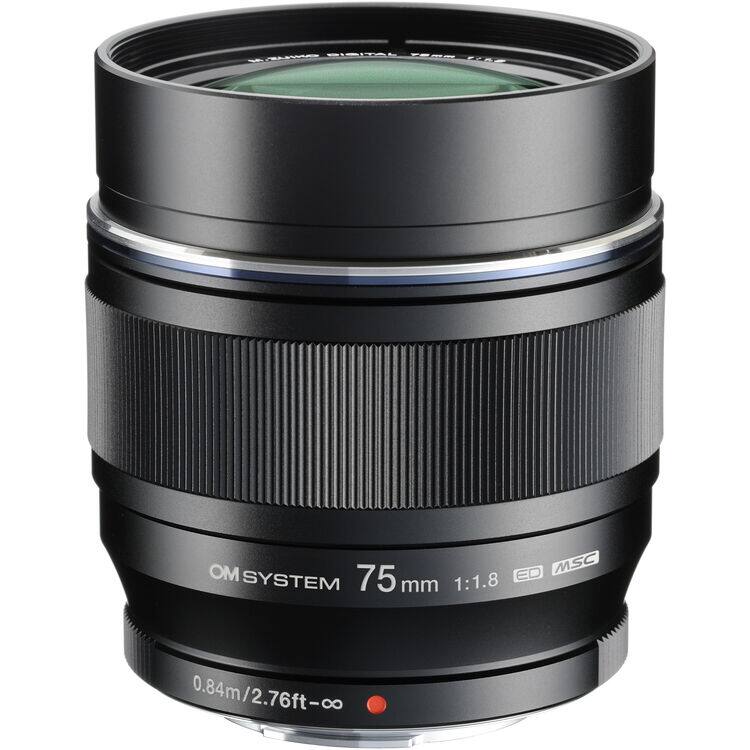 OM SYSTEM 75 mm 1:1.8 ED MSC  
0.84m/2.76ft-∞