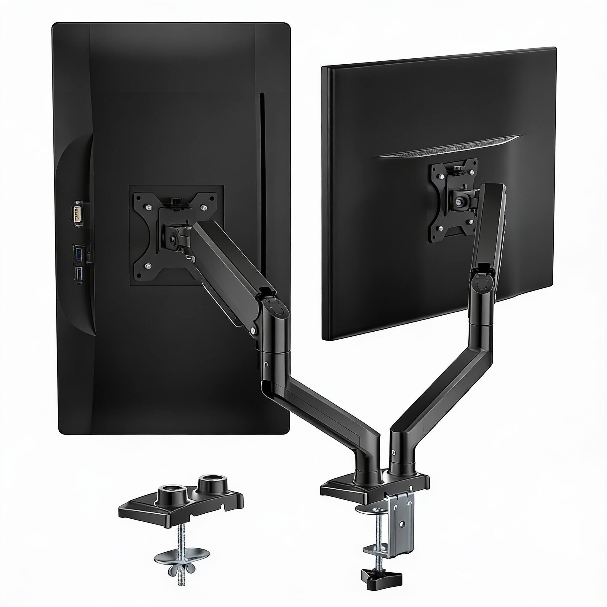 Black Dual Arms 17-32" 22 lbs