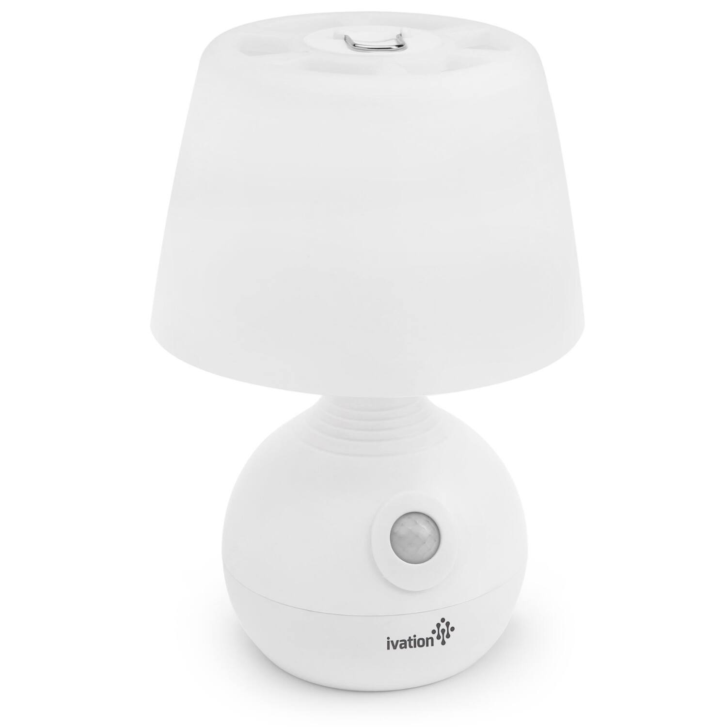 Alt View 7. Ivation - 12-LED Table Lamp, Battery Operated Motion Sensing Table Lamp with Dual Color Range - White.