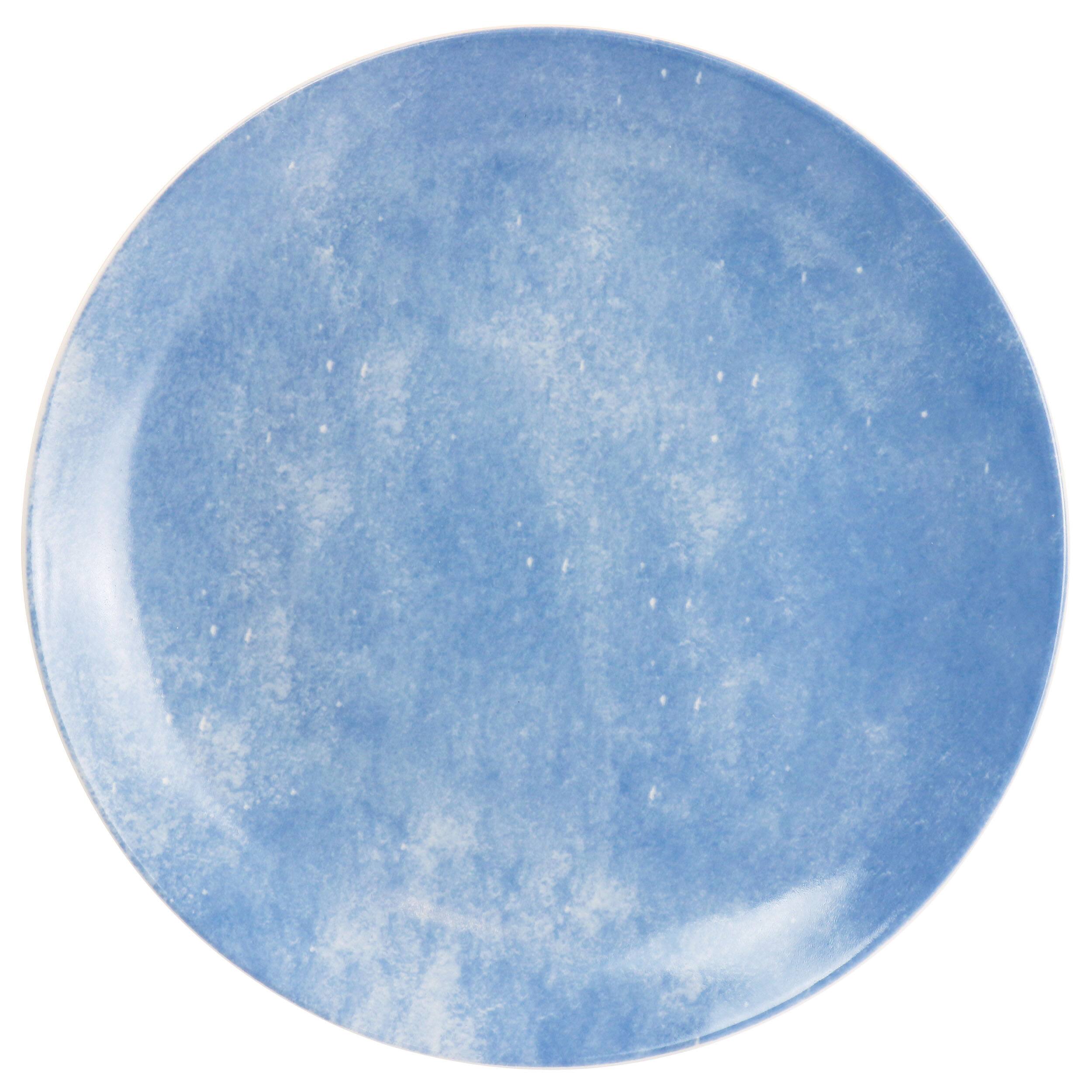 Alt View 2. Spice By Tia Mowry - Spice by Tia Mowry Goji Blossom 12 Piece Fine Ceramic Dinnerware Set in Blue - Blue.