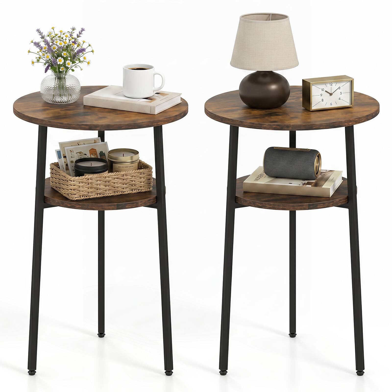 Rustic Brown & Black