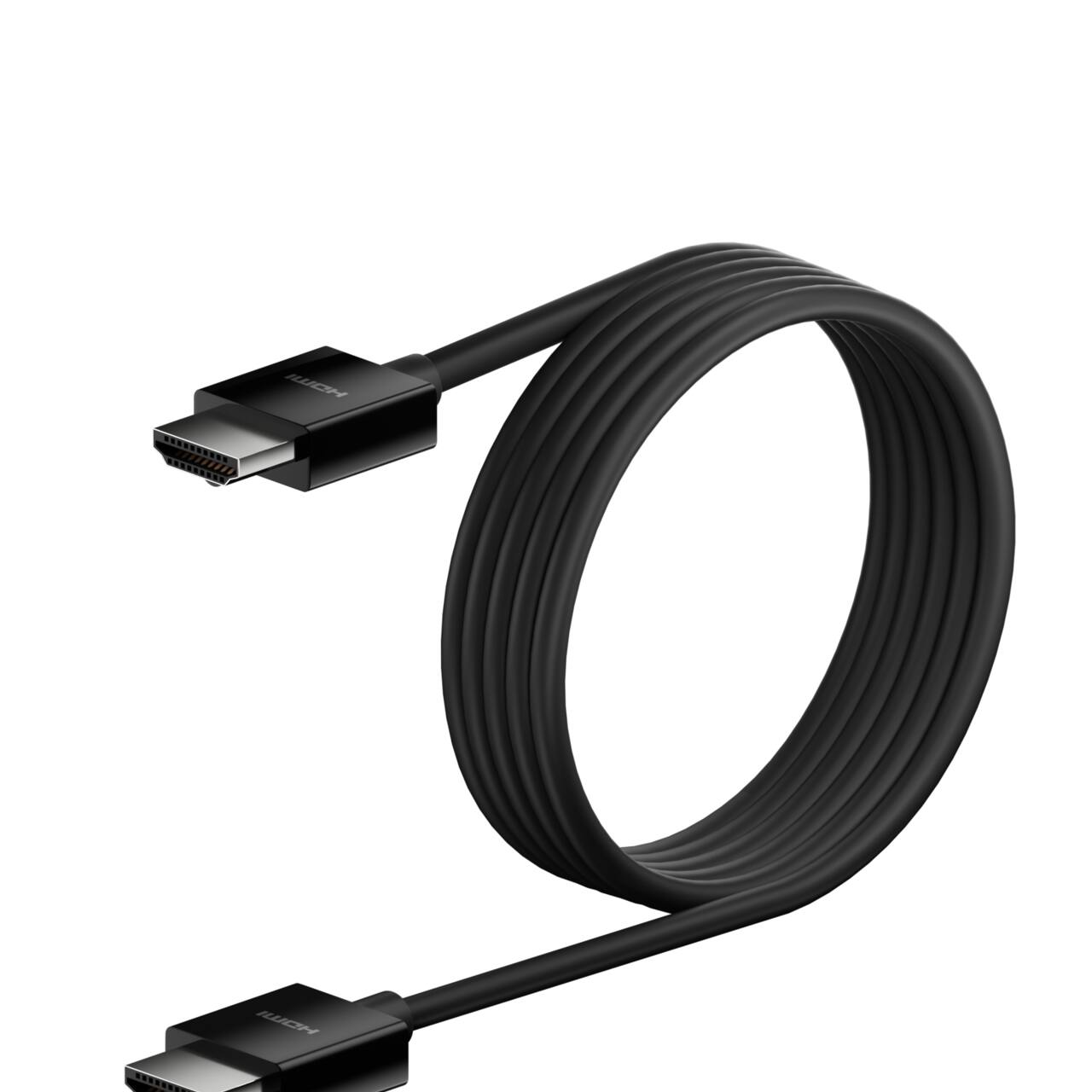 Back. Belkin - Ultra HD HDMI 2.1 Cable 6.6FT/2M - 4K Ultra High Speed HDMI Cable for Nintendo Switch 2, PS5, Xbox Series X & More - Black.