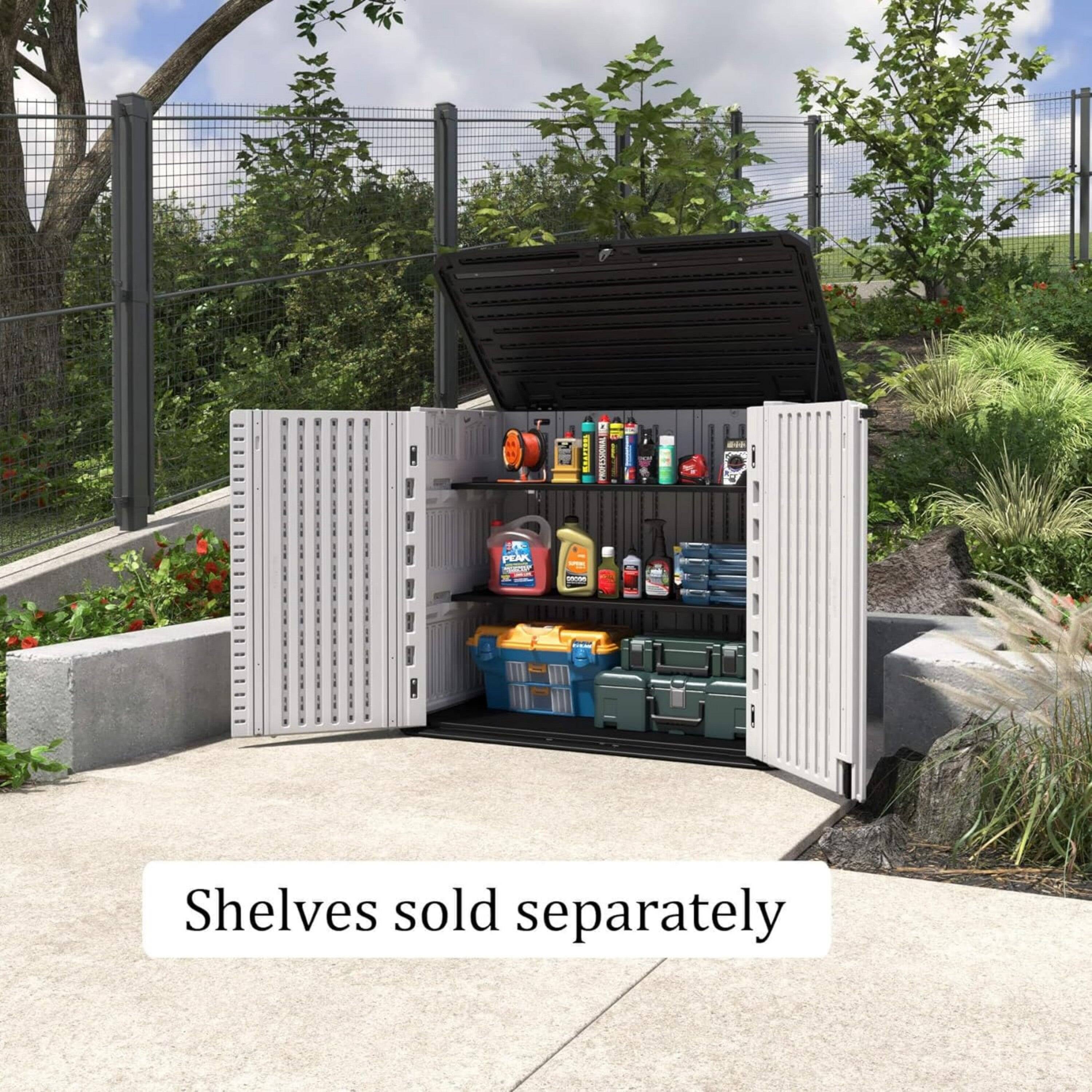 Shelves sold separately