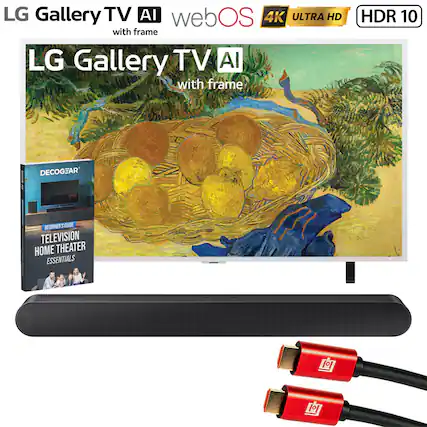 LG Gallery TV AI webOS 4K ULTRA HD with frame LG Gallery TV AI with frame HDR 10
DECOGEAR BEGINNER'S GUIDE TELEVISION HOME THEATER ESSENTIALS