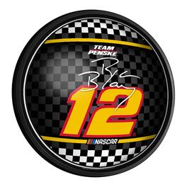 The Fan-Brand - Ryan Blaney 18'' Round Slimline Illuminated Wall Sign - Multicolor