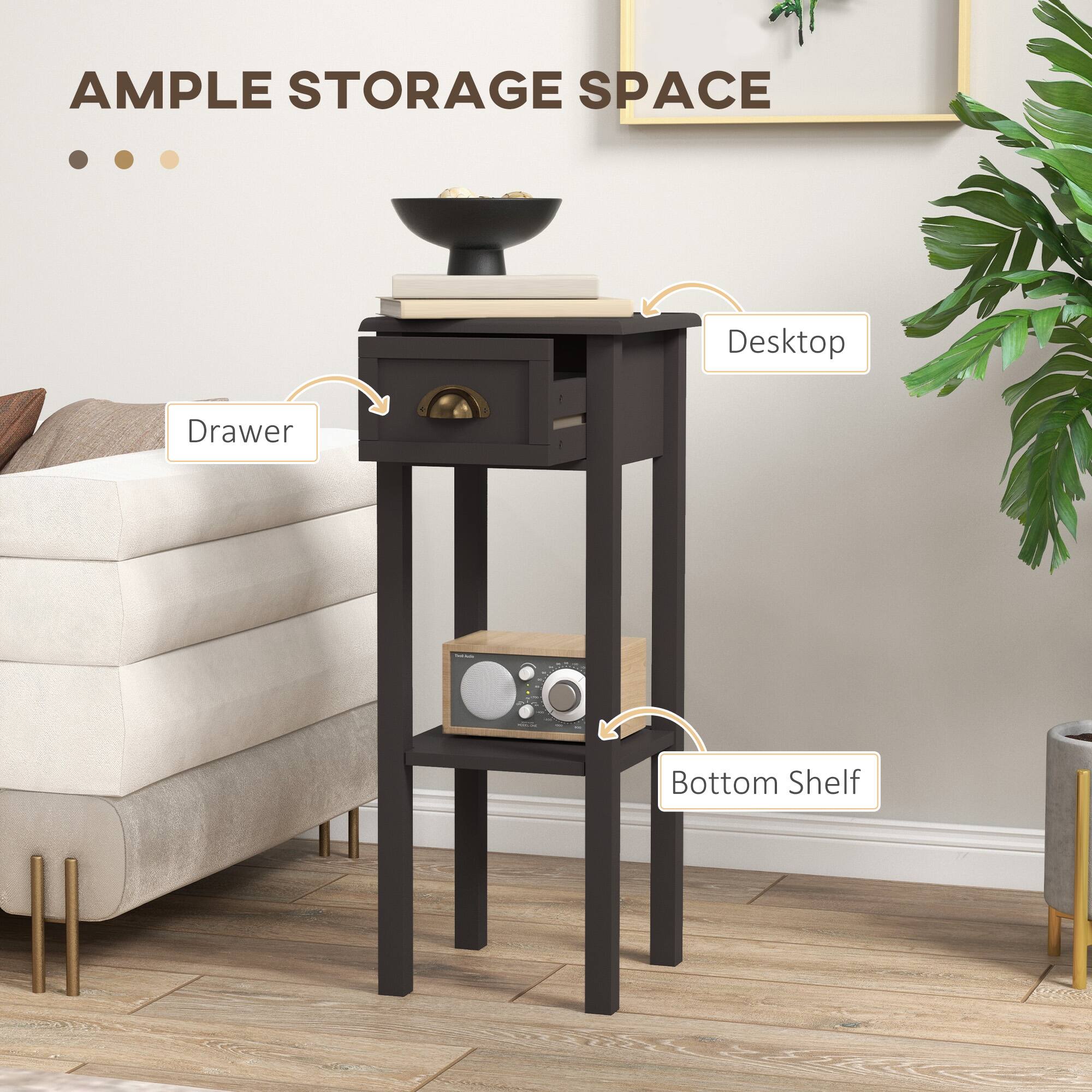 AMPLE STORAGE SPACE
Desktop
Drawer
Bottom Shelf