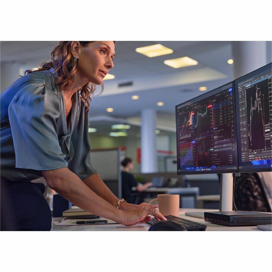 Alt View 5. HP - HP EliteDesk 8 G1i Desktop Computer - Intel Core Ultra 7 265T - vPro Technology - 16 GB - 256 GB SSD - Desktop Mini - Ja - Jack Black.