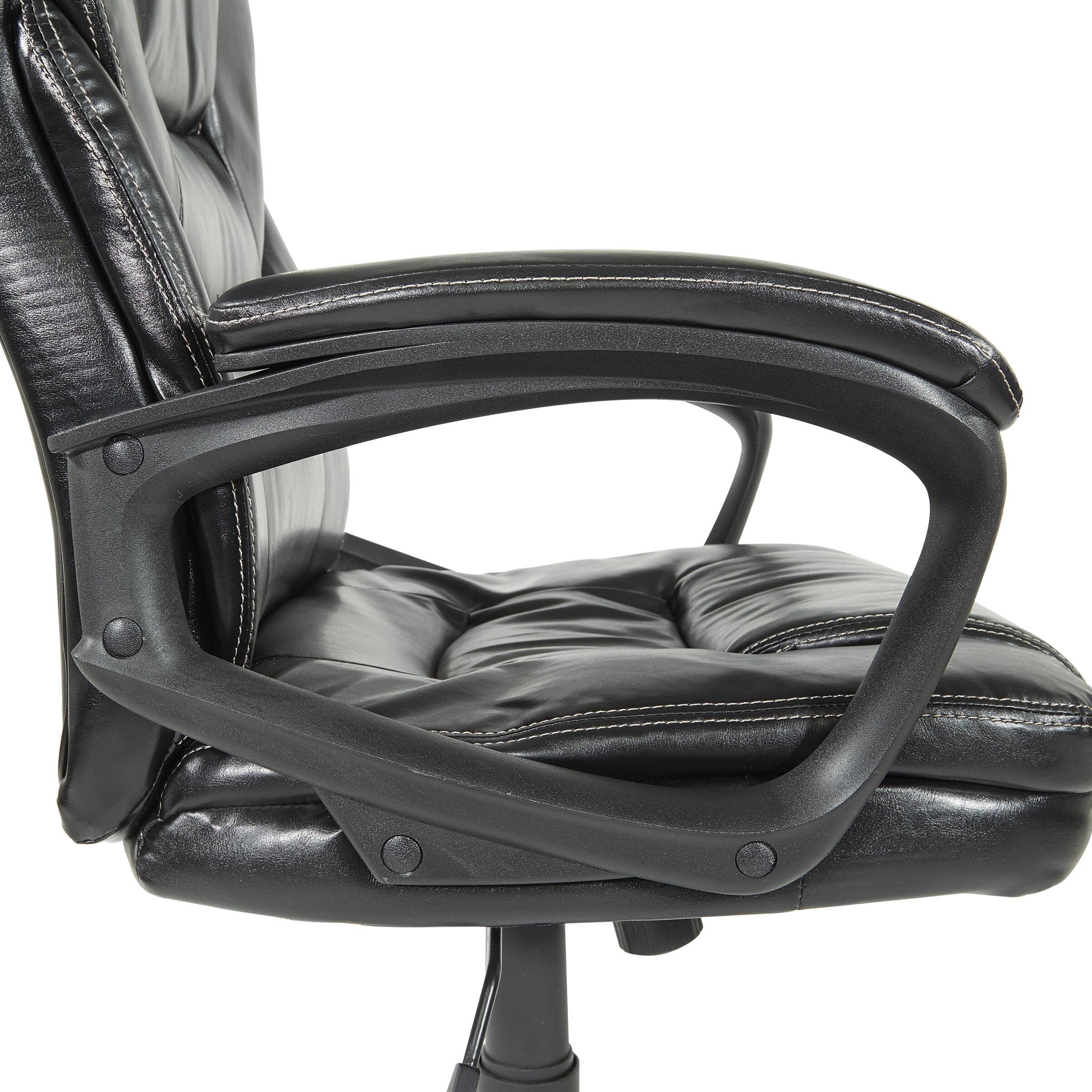 Alt View 12. Office Star Products - Faux Leather Manager's Chair - Black.