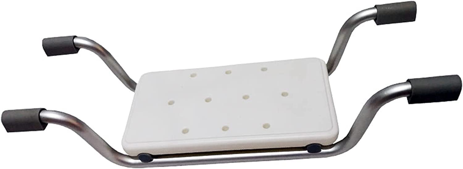 Left. JETRANSPORT - Bath Bench Heavy Duty Shower Stool Aluminium Adjustable Length Bathroom Seat Suitable For Bathtubs With An - Default.