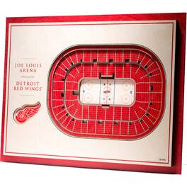 YouTheFan - Detroit Red Wings 17'' x 13'' 5-Layer StadiumViews 3D Wall Art - Brown