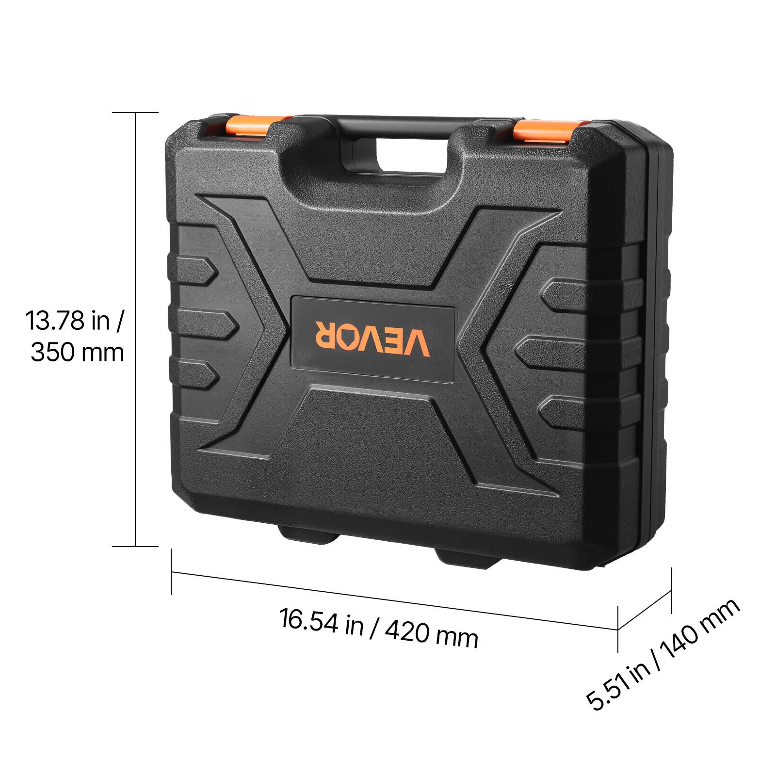 13.78 in / 350 mm  
16.54 in / 420 mm  
5.51 in / 140 mm