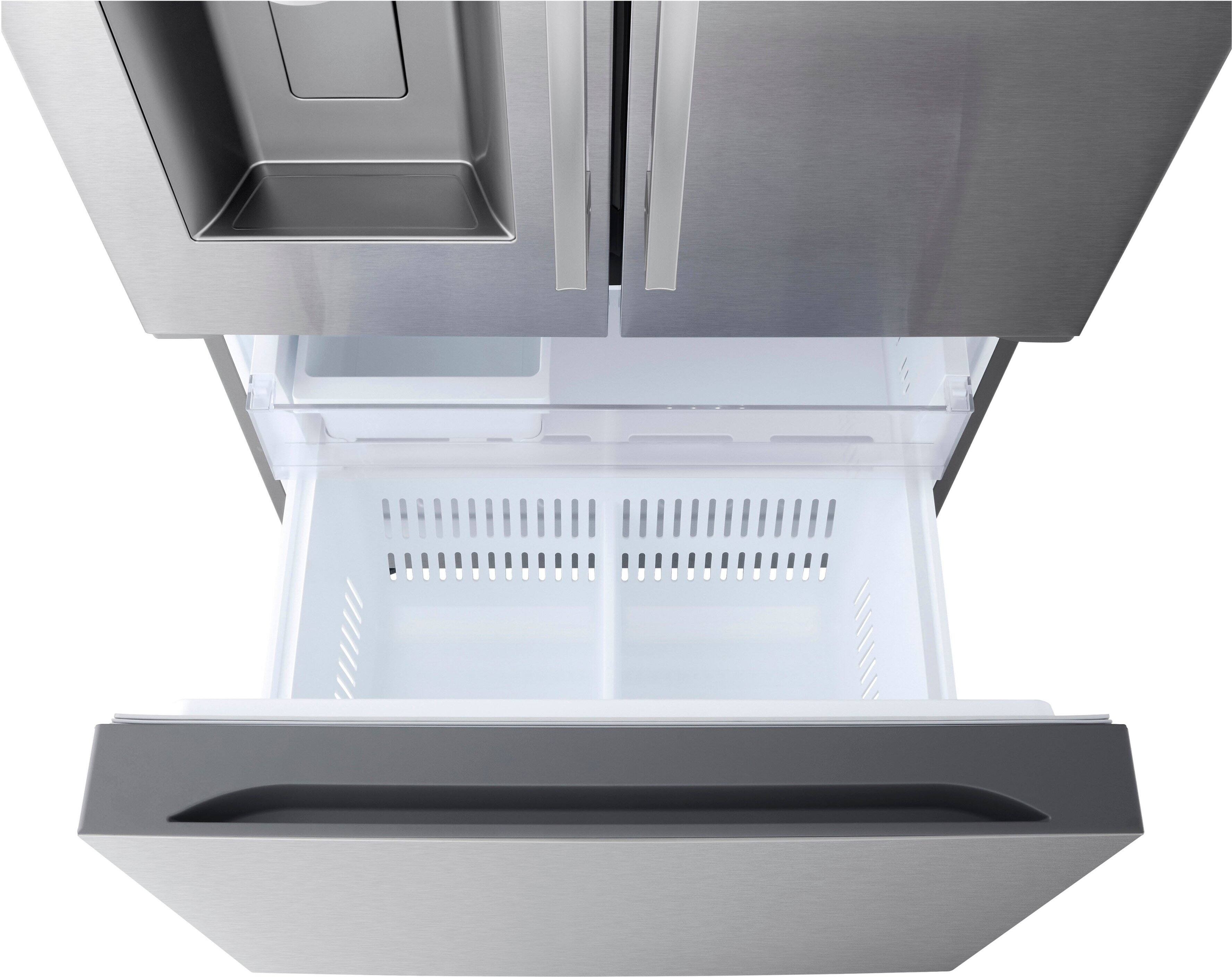 Alt View 8. LG - Counter-Depth MAX 20.2 Cu. Ft. French Door Smart Refrigerator with Dual Ice - PrintProof Stainless Steel.