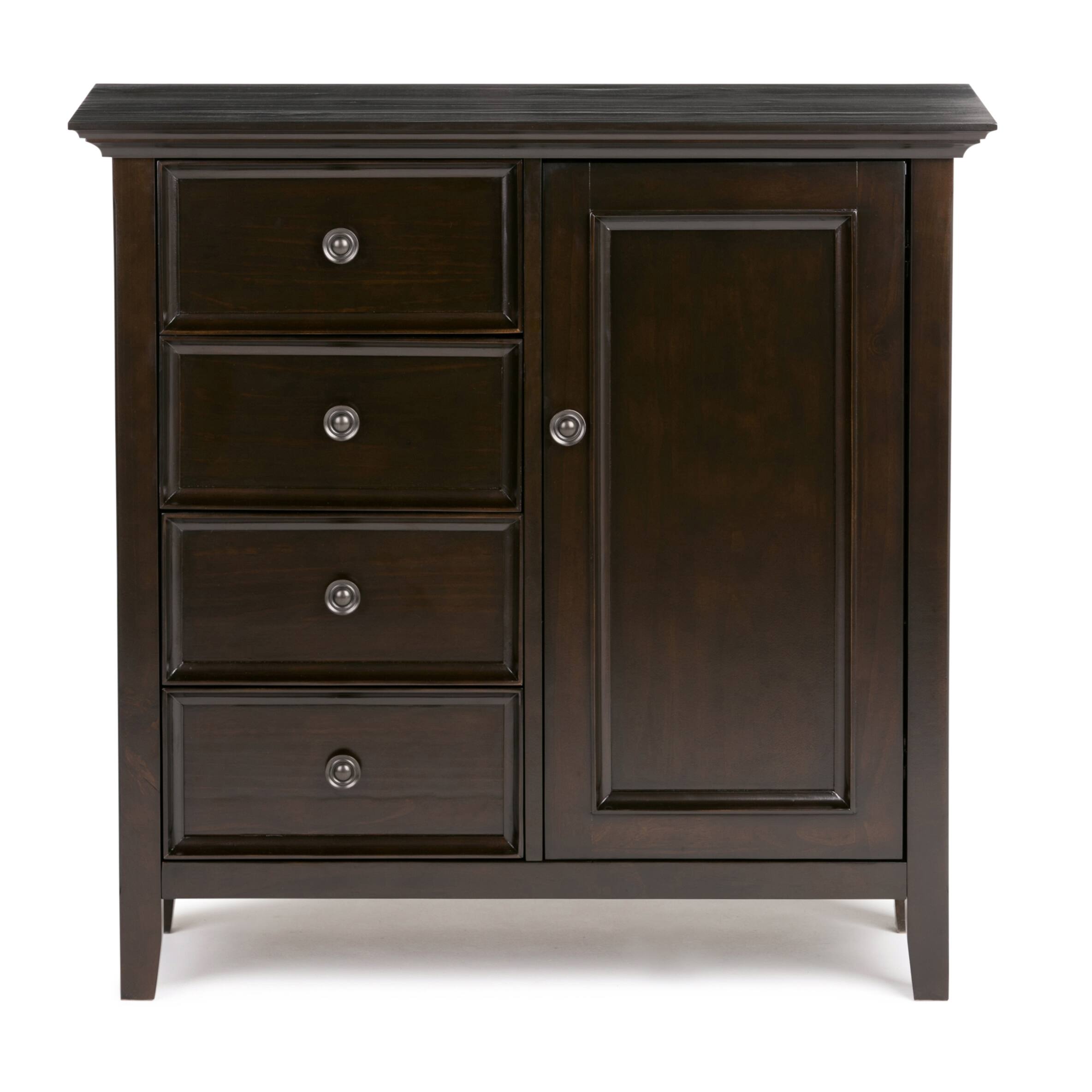 Alt View 11. Simpli Home - Amherst Medium Storage Cabinet - Hickory Brown.