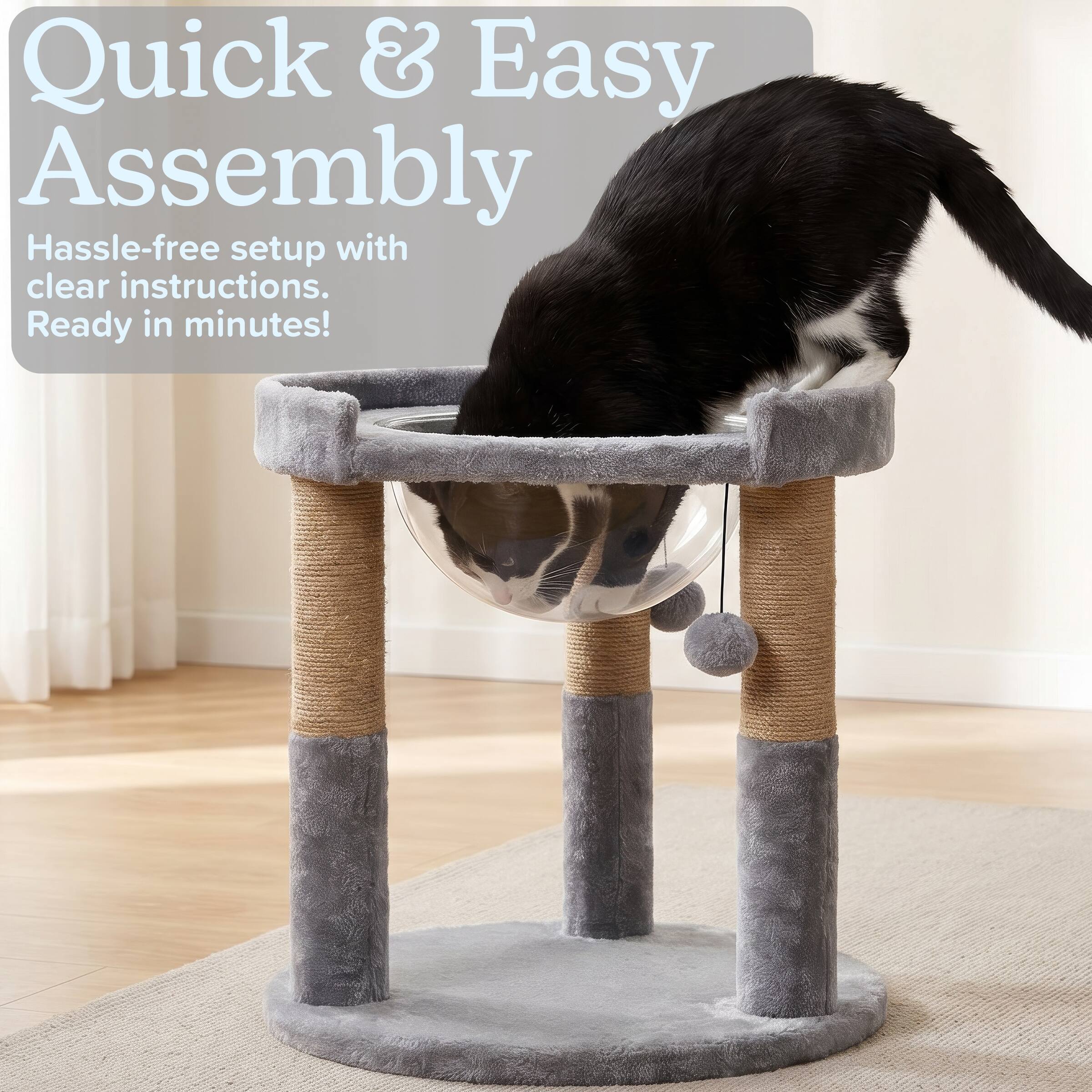 Quick & Easy Assembly  
Hassle-free setup with clear instructions.  
Ready in minutes!