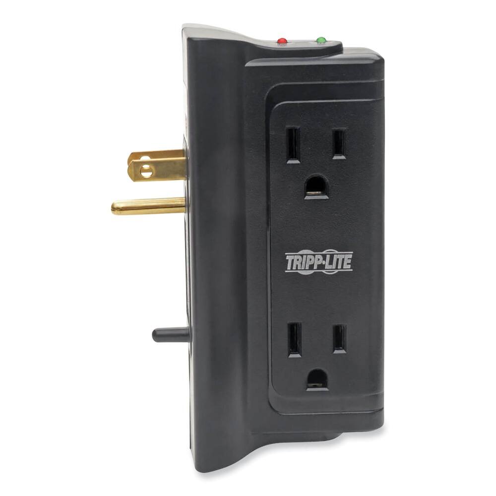 Angle. Tripp Lite - Tripp Lite TLP4BK 4 AC Outlets 720 J Protect It! Surge Protector - Black - Black.