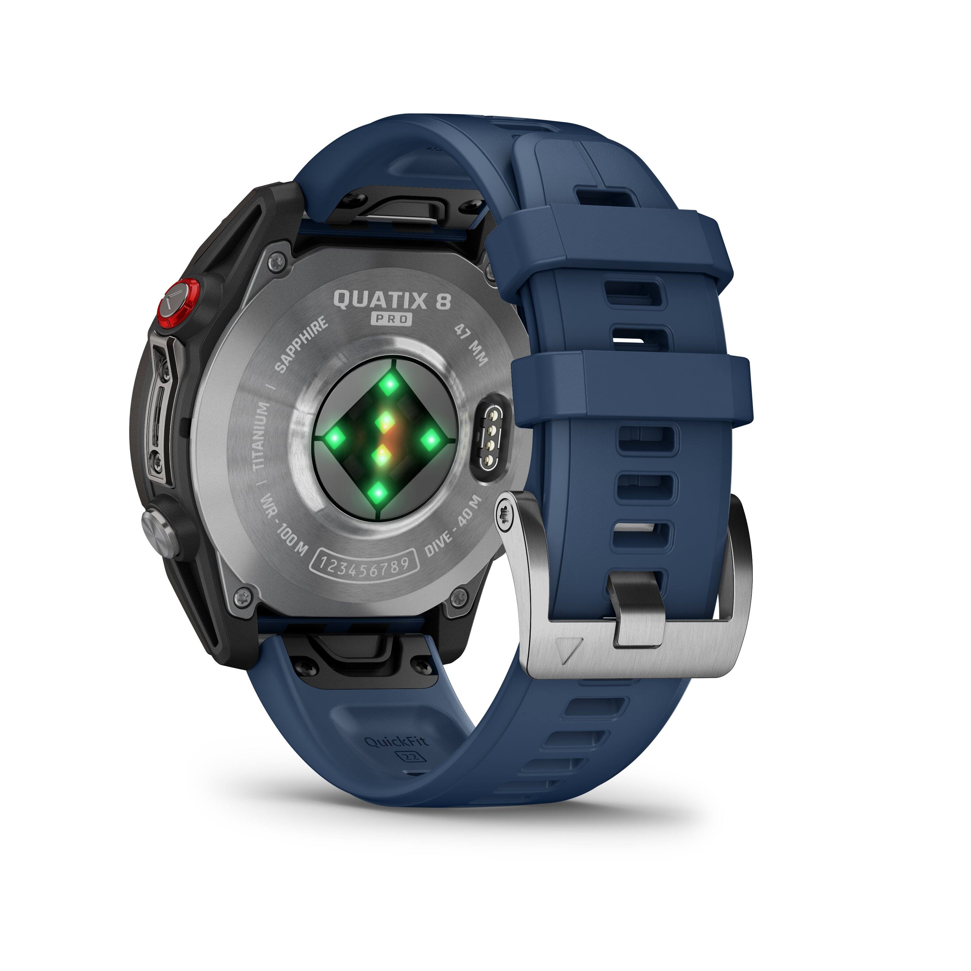 QUATIX 8 PRO 47 SAPPHIRE WW - TITANIUM - WR 40M WR-100M 100 M DIVE-40M DIVE 123456789 QuickFit 2