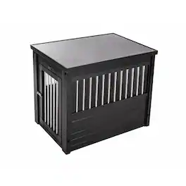 New Age Pet - ECOFLEX Dog Crate End Table - Espresso Medium