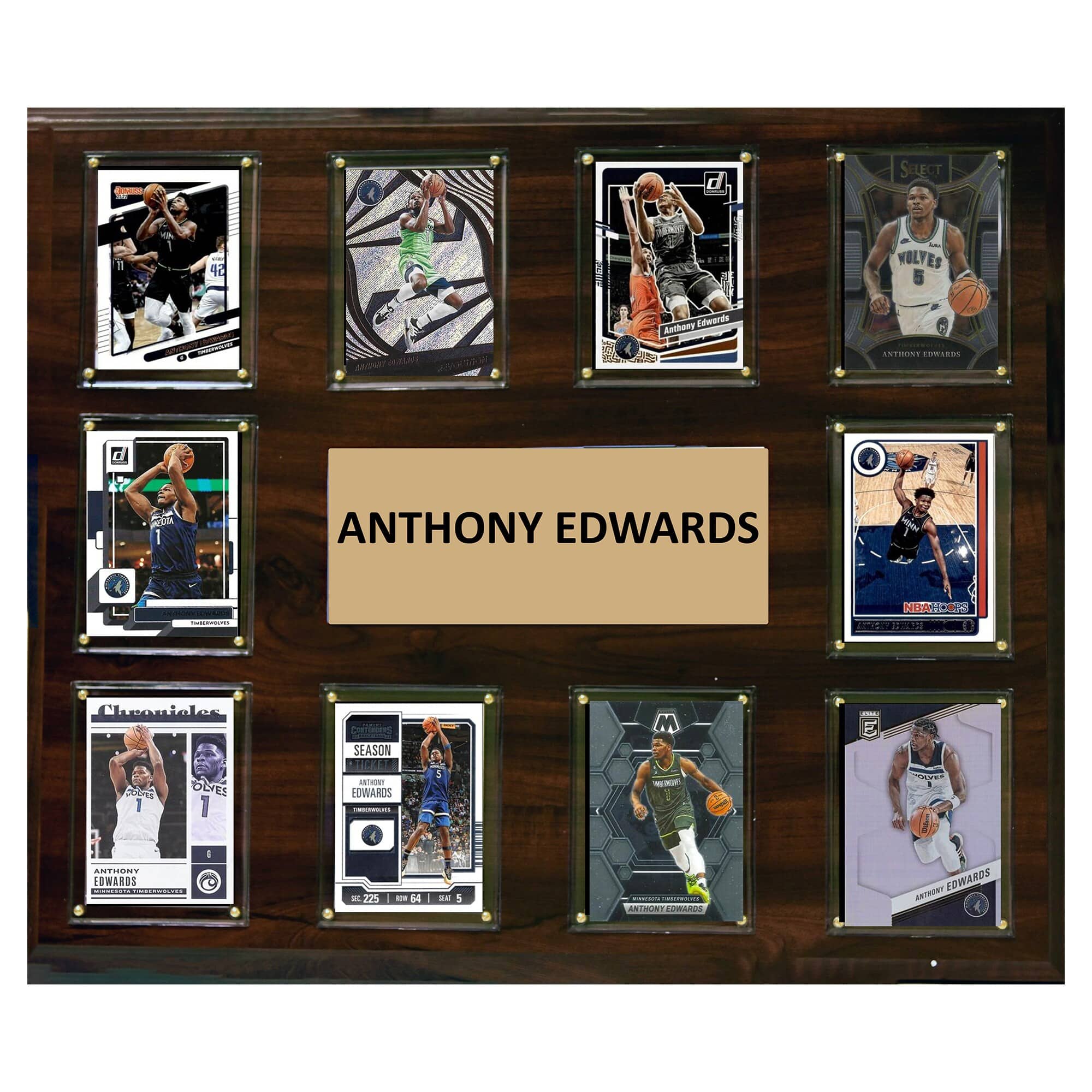 "C&I Collectibles - Anthony Edwards Minnesota Timberwolves 15"" x 18"" Trading Card Plaque - Multicolor" price history on PriceWatchPro