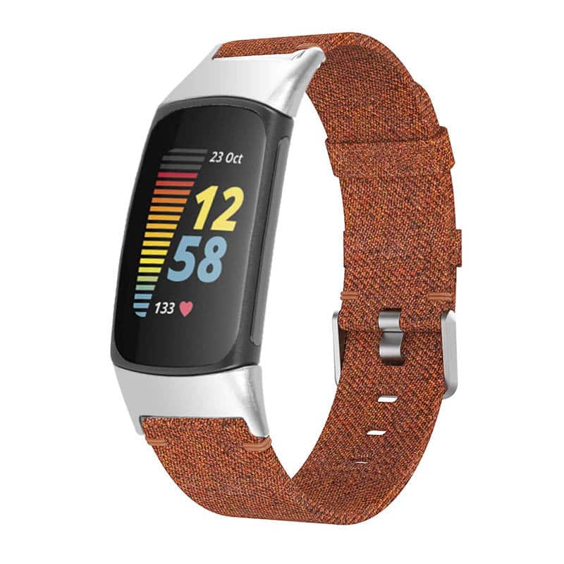 StrapsCo - Everyday Canvas Strap Nylon Watch Band For Fitbit Charge 6 - Coffee price history on PriceWatchPro