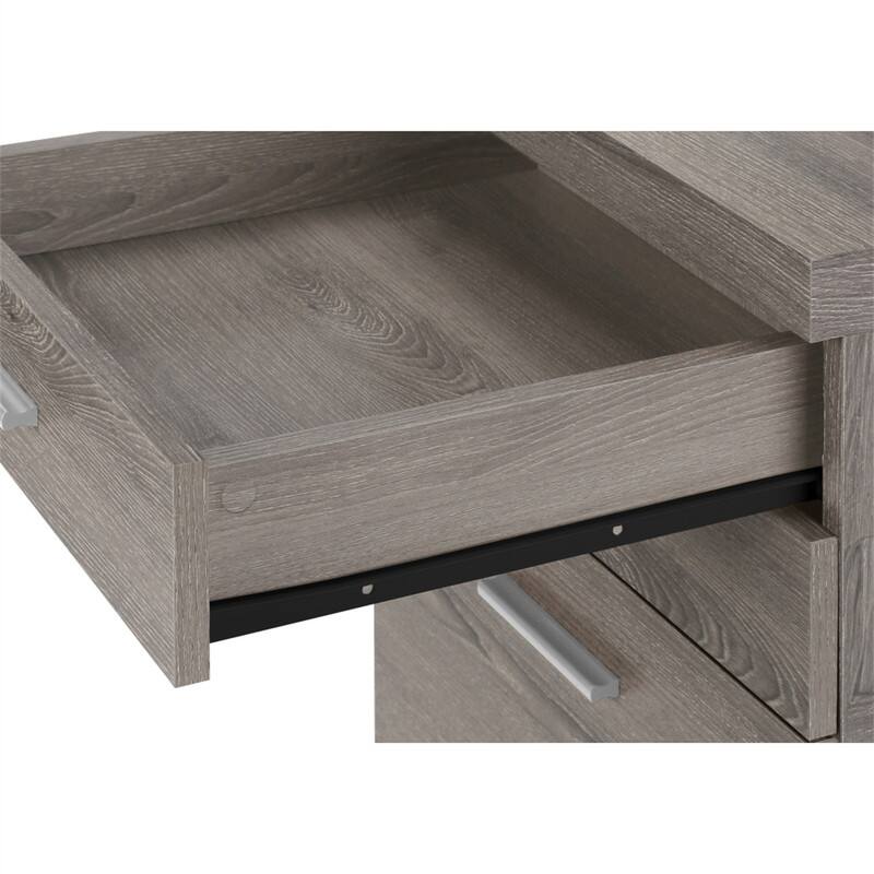 Alt View 1. HTUTWOO - File Cabinet - Rolling Mobile Storage Drawers, Printer Stand,  Contemporary Modern Office Work Organizer - Taupe.