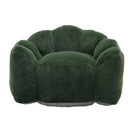 GOODSILO - Lotus Style Compression Sofa Bean Bag Chair with Pull Ring for Easy Mobility and No Assembly Required - Green